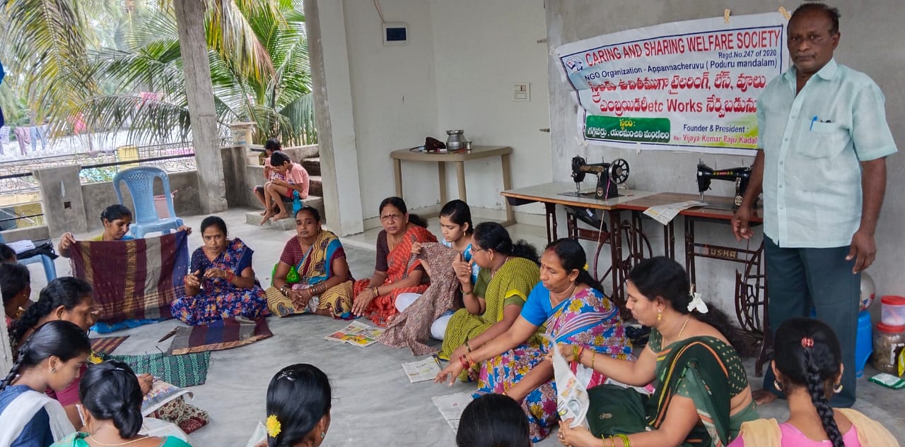 Women Empowerment free tailoring training for poor women and distribute free sewing machines after training in rural poor
